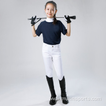 Top quality children knee silicone equestrian breeches